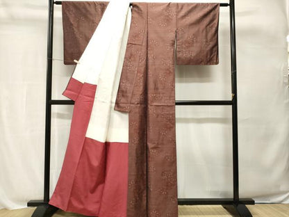 平和屋着物■本場大島紬　源氏車文　正絹　逸品　CABH8810ev