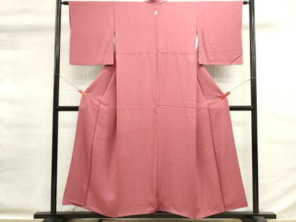 平和屋着物■上質な色無地　今様色　正絹　逸品　DABG6736cd