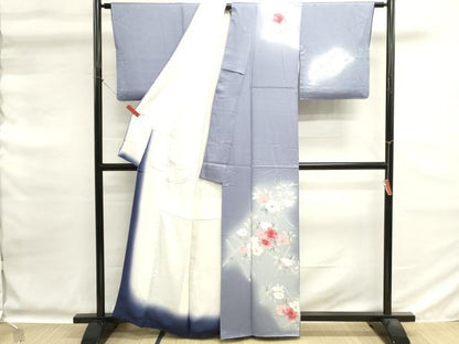 平和屋着物■訪問着　草花文　暈し染め　正絹　逸品　DABG6735cd
