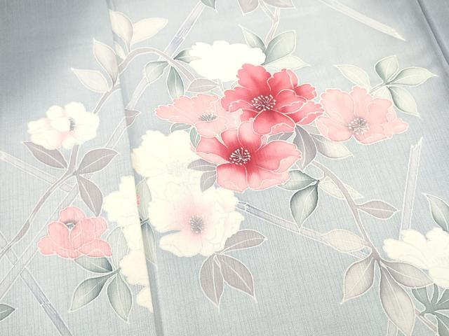 平和屋着物■訪問着　草花文　暈し染め　正絹　逸品　DABG6735cd