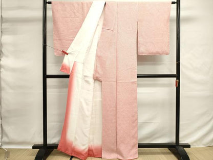 平和屋着物■大変加工の良い総絞り小紋　正絹　逸品　DABG6755cd