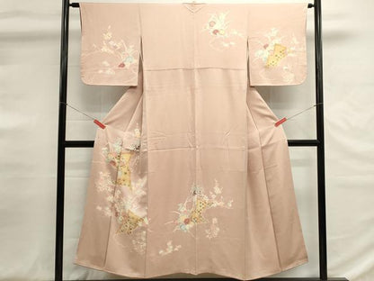 平和屋着物■訪問着　刺繍　雲取り吉祥花文　金彩　正絹　逸品　DABG6752cd