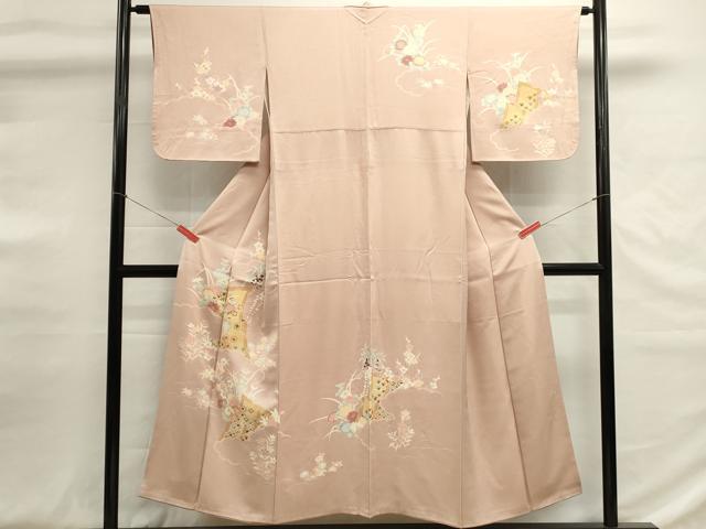 平和屋着物■訪問着　刺繍　雲取り吉祥花文　金彩　正絹　逸品　DABG6752cd