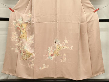 平和屋着物■訪問着　刺繍　雲取り吉祥花文　金彩　正絹　逸品　DABG6752cd