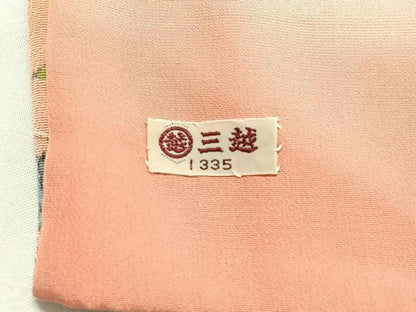 平和屋着物■上質な小紋　立波花文　三越扱い　正絹　逸品　CABH4164xe