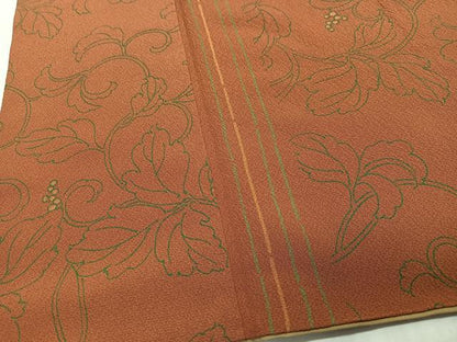 平和屋着物■上質な小紋　花唐草文　正絹　逸品　CABH4167xe