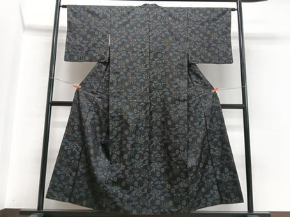 平和屋着物■上質な紬　笹松文　高島屋扱い　正絹　逸品　CABH4143xe