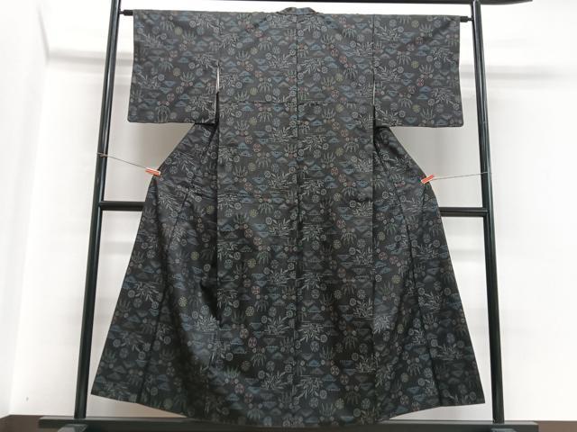 平和屋着物■上質な紬　笹松文　高島屋扱い　正絹　逸品　CABH4143xe