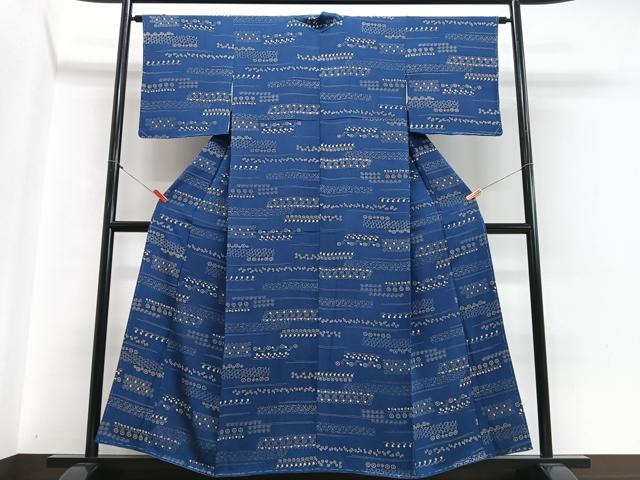 平和屋着物■上質な小紋　草花文　正絹　逸品　CABH4142xe