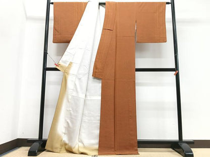 平和屋着物■上質な小紋　花唐草文　正絹　逸品　CABH4167xe