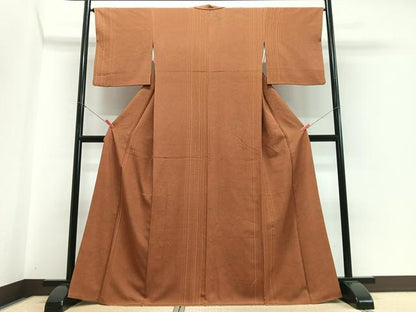 平和屋着物■上質な小紋　花唐草文　正絹　逸品　CABH4167xe