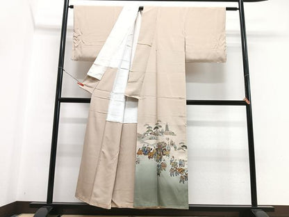 平和屋着物■豪華色留袖　作家物　人物風景文　暈し染め　金彩　正絹　逸品　CABH4166xe