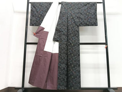 平和屋着物■上質な紬　笹松文　高島屋扱い　正絹　逸品　CABH4143xe