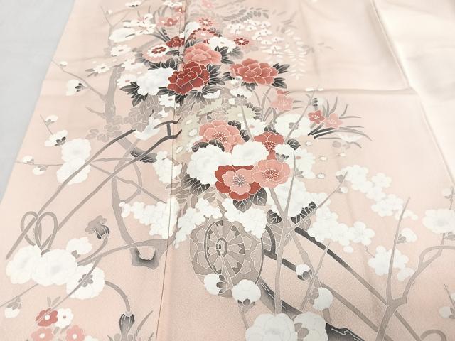 平和屋着物■訪問着　花車文　暈し染め　正絹　逸品　CABH4205xe