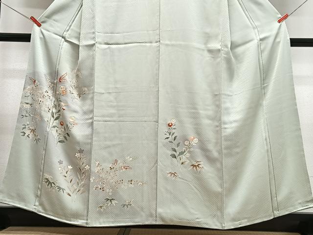 平和屋着物■訪問着　草花文　暈し染め　金彩　正絹　逸品　CABH4202xe