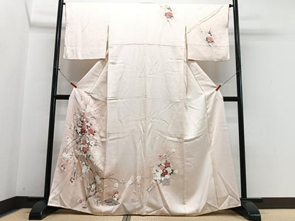 平和屋着物■訪問着　花車文　暈し染め　正絹　逸品　CABH4205xe