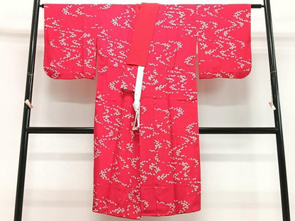 平和屋着物■長襦袢　袷　舞花文　正絹　逸品　CABH4190xe