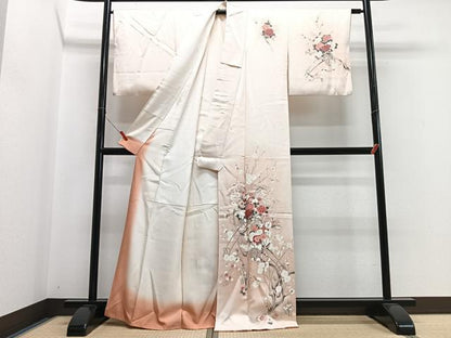 平和屋着物■訪問着　花車文　暈し染め　正絹　逸品　CABH4205xe