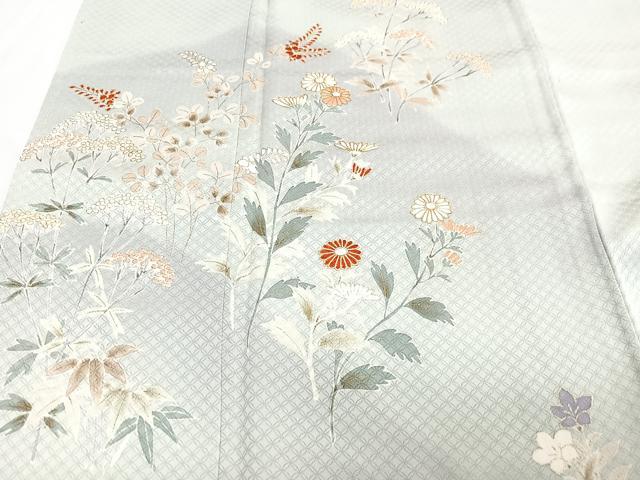 平和屋着物■訪問着　草花文　暈し染め　金彩　正絹　逸品　CABH4202xe