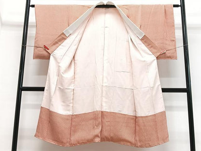平和屋着物■長襦袢　袷　亀甲文　正絹　逸品　CABH4199xe