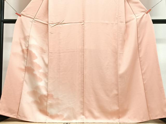 平和屋着物■色留訪問着　雲取り風景文　暈し染め　正絹　逸品　CABH4203xe