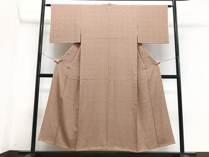 平和屋着物■上質な小紋　花尽くし　正絹　逸品　CABH4214xe
