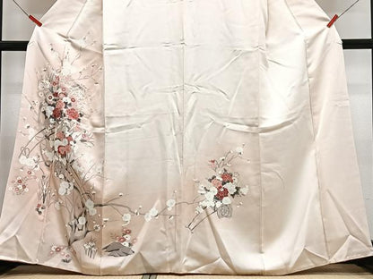平和屋着物■訪問着　花車文　暈し染め　正絹　逸品　CABH4205xe