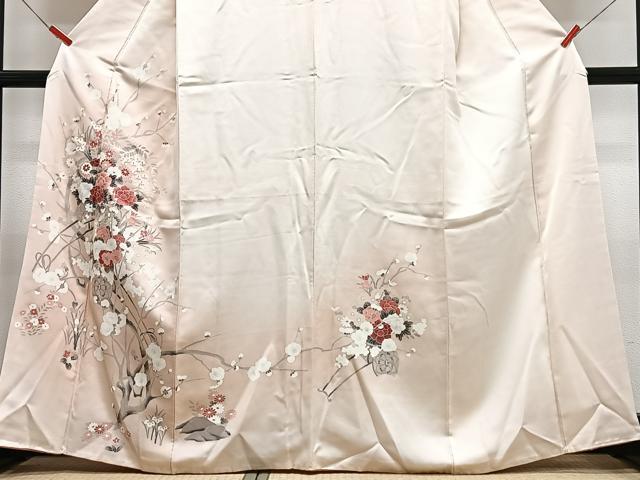 平和屋着物■訪問着　花車文　暈し染め　正絹　逸品　CABH4205xe