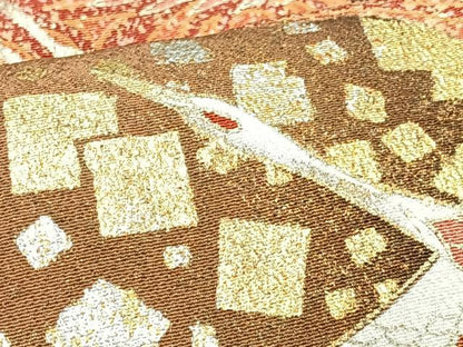 平和屋着物■豪華黒留袖　群鶴　金彩　正絹　逸品　CABH4180xe