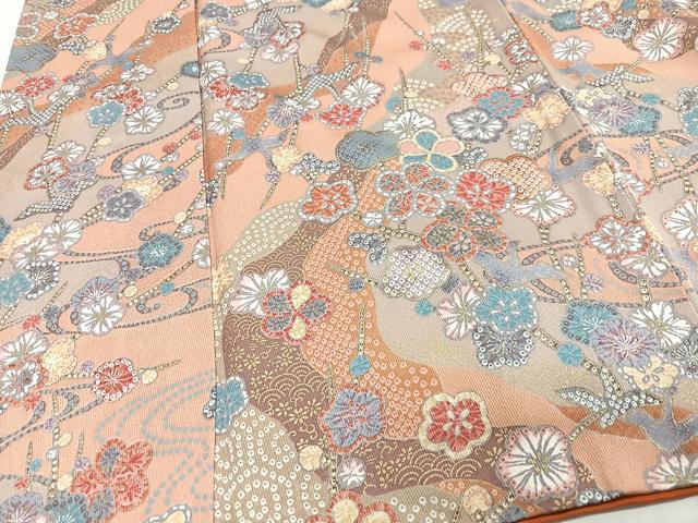 平和屋着物■上質な小紋　吉祥花文　正絹　逸品　CABH4183xe