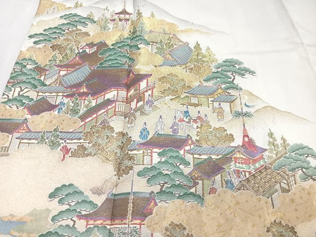 平和屋着物■豪華色留袖　いにしえの都　金彩　さが美扱い　正絹　逸品　CABH4181xe