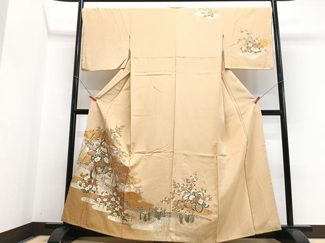 平和屋着物■訪問着　花車文　金彩　正絹　逸品　CABH4182xe
