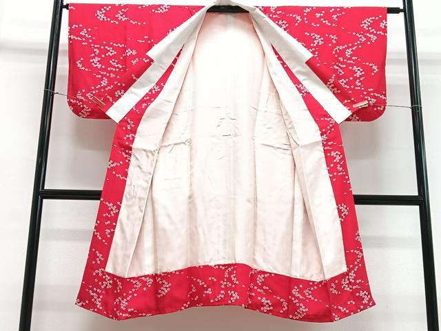 平和屋着物■長襦袢　袷　舞花文　正絹　逸品　CABH4190xe