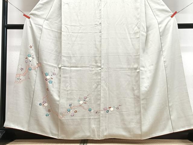 平和屋着物■訪問着　枝花文　正絹　逸品　CABH4187xe