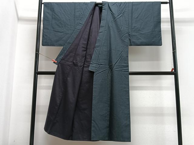 平和屋着物■男性　本場大島紬　アンサンブル　亀甲文様　正絹　逸品　CABH4198xe