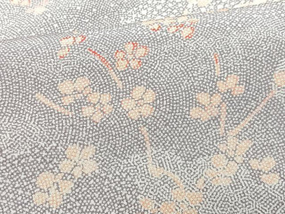 平和屋着物■上質な小紋　枝花文　正絹　逸品　CABH4210xe