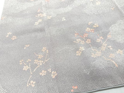 平和屋着物■上質な小紋　枝花文　正絹　逸品　CABH4210xe