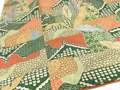 平和屋着物■上質な小紋　草花文　正絹　逸品　CABH4213xe