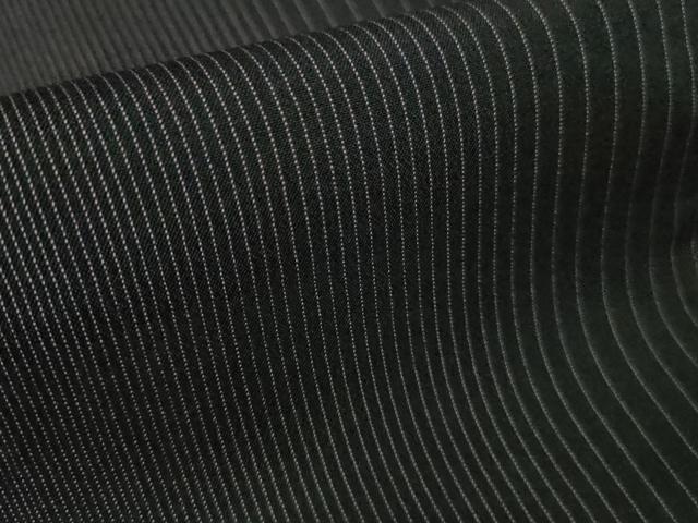 平和屋本店＊極上　夏物　男性　本場大島紬　夏大島　縞　黒地　逸品　DZAB0650kh6