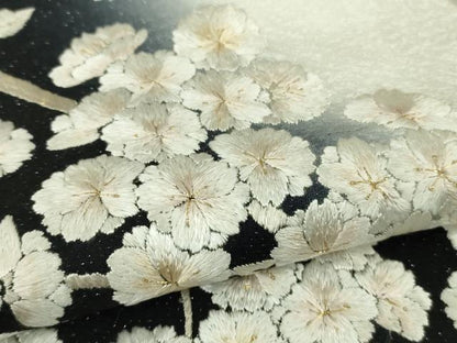 平和屋本店●極上　訪問着　総手刺繍　八重桜　暈し染め　金糸　銀通し地　逸品　DZAB2401kh6