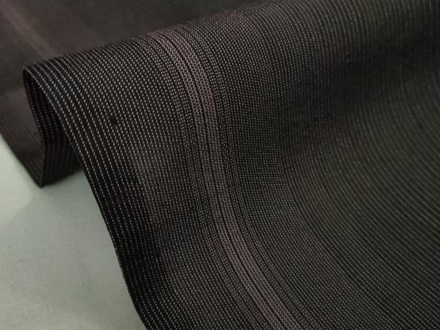 平和屋本店＊極上　夏物　男性　本場大島紬　夏大島　縞　黒地　逸品　DZAB0650kh6