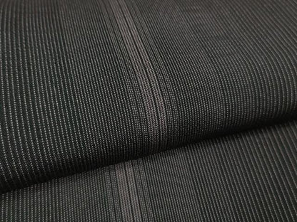平和屋本店＊極上　夏物　男性　本場大島紬　夏大島　縞　黒地　逸品　DZAB0650kh6