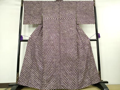平和屋本店●極上　岩手の匠　草紫堂　南部絞り　紫根染　紬　正絹　逸品　DZAA8850kh6