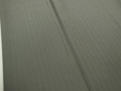 平和屋本店●極上　お召　毛万筋　墨色×薄鈍色　逸品　DZAB2538kh6