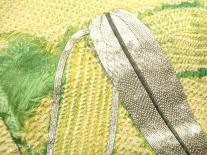 平和屋着物■豪華振袖　総絞り　駒刺繍　笹竹文　正絹　逸品　DABG6652cd