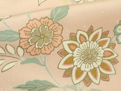 平和屋本店●極上　創業460年・千總　訪問着　駒刺繍　花唐草文　虹色地　金彩　小田急百貨店扱い　逸品　DZAB2821kh6