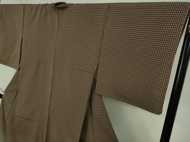 平和屋本店●極上　伝統工芸士　曽根武勇　訪問着　お召地　吉野間道　逸品　DZAB4045kh6