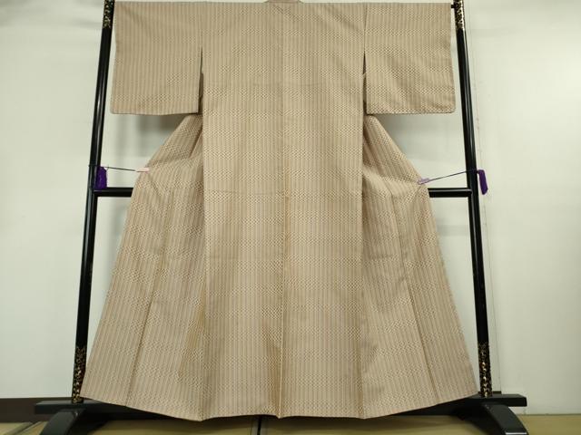 平和屋本店●極上　山下八百子　本場黄八丈　市松綾織　逸品　未使用　DZAB3277kh6