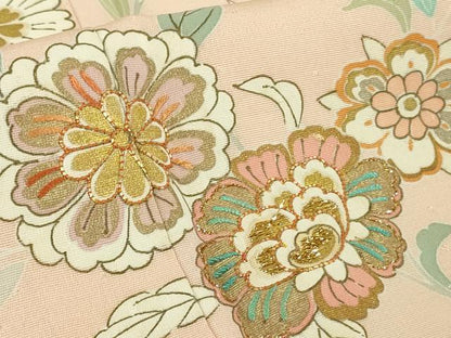 平和屋本店●極上　創業460年・千總　訪問着　駒刺繍　花唐草文　虹色地　金彩　小田急百貨店扱い　逸品　DZAB2821kh6