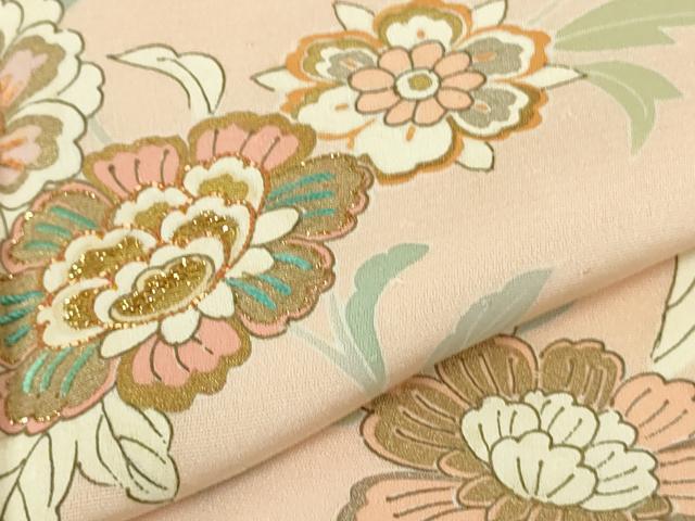 平和屋本店●極上　創業460年・千總　訪問着　駒刺繍　花唐草文　虹色地　金彩　小田急百貨店扱い　逸品　DZAB2821kh6